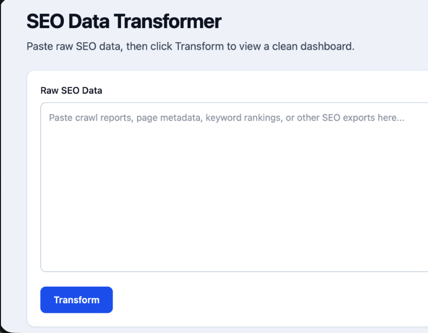 SEO Insight Transformer